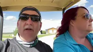 Checking out Thomson Lake in A Golf Cart