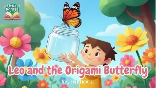 Leo and the Origami Butterfly Life Cycle Story | Paper Craft Animation for Kids