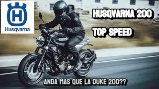 Husqvarna svartpilen 200 Top speed (Velocidad máxima GPS)