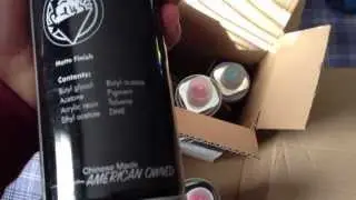 Распаковка посылки Oinkartltd &bull; НОВИНКА &bull; Банки свежей краски 600 мл