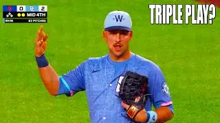 Nathaniel Lowe Triple Play Confusion | Washington Nationals vs New York Mets 2025 MLB Highlights