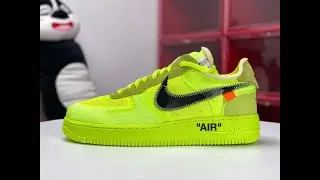Nike X Off White Air Force 1 Part 2 Volt The Ten  Pid:AO4606-700  US:4-14