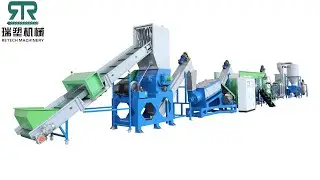 Description of PP PE film recycling washing line