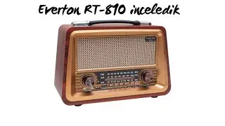 Gerçek Bir Nostalji Gerçek Ahşap Retro Radyo Everton RT-810