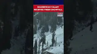Bhaderwah Valley Receives Fresh Snowfall, Region Covered In White #shorts | Watch