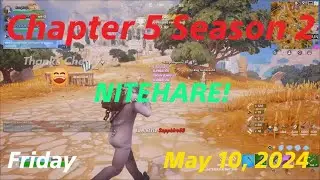 Fortnite - Nitehare Gameplay, 20+ Elim, +WIN - Chapter 5 Season 2 - May 10, 2024