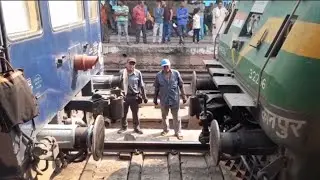 CBC (central buffer coupler) process// Indianrailway#youtubevideos