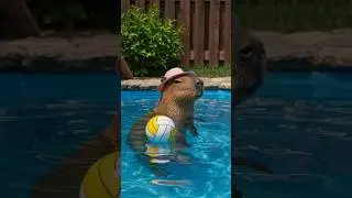 There's A Capybara Chillin' in My Swimming Pool