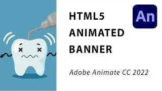 Учебное пособие по Adobe Animation CC 2022 - Анимированный баннер HTML5 - зубная дрель