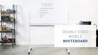 CART-WB48A 48&rdquo; x 32&rdquo; Mobile Double Sided Whiteboard by VIVO