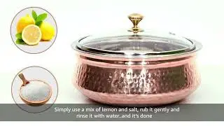 Copper & Steel Casserole Donga Bowl by INDIAN ART VILLA - Brown