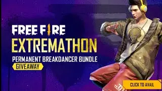 Permanent Breakdancer Bundle Giveaway | Freefire Extremathon | Breakdancer Bundle Giveaway live