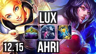 LUX vs AHRI (MID) | 9/0/5, 1.3M mastery, Legendary | EUW Grandmaster | 12.15