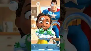 Captain Clean vs. Germy George! | Handwashing for&nbsp;Kids&nbsp;Short #handwashingdance #kidsshorts
