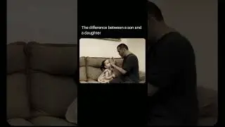 The difference between a son and a daughter💀 #funny #comedy #shorts