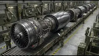 Inside a Military Jet Engine Factory | How Turbofan Engines Are Made complete process