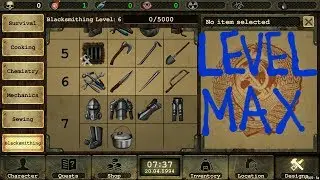 Day R Survival Tips and Tricks Skills Max Level (Blacksmithing)