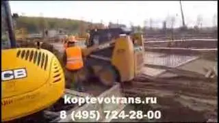Аренда спецтехники на строительных объектах - мини погрузчик JCB CASE 420 и мини экскаватор JCB 8045