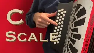 C Scale - Diatonic Accordion tutorial for beginners (GCF/Sol)