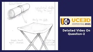 UCEED Paper 2025 | UCEED Question 2 Analysis & Discussion | UCEED Part B Detailed Solution