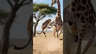 How Does the Giraffe Respond to the Cheetah's Persistent Pouncing? The Answer Will Amaze You!