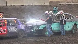 Demo Derby  at Benton County Fair in Sauk Rapids MN on 8-7-2021