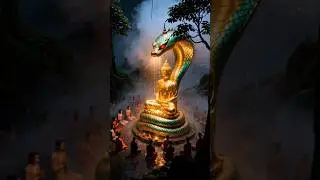 ​The Golden Shelter #buddha #buddhism #naga #enlightenment #viral #shorts #fypシ゚viral