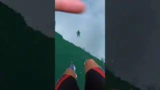 Epic 110ft cliff jump in Canada