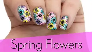 Spring Floral Nail Art Tutorial