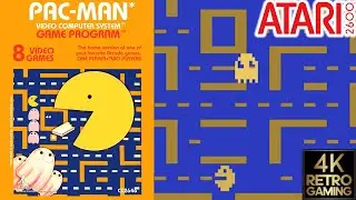 Pac-Man Atari 2600 4k Gameplay