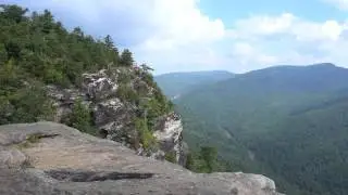 The Linville Gorge North Carolina Blue Ridge Mountains in 4k