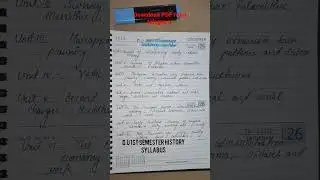 DU 1st semester history syllabus #delhiuniversity #ba #shorts