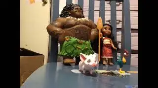 Bored play with 7 dollar Moana toys at Walmart play Target
