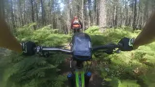 MTB Coru&ntilde;a Corrubedo Bajada mirador Curoti&ntilde;a sendero final