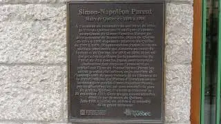 Qu&eacute;bec (ville), plaque comm&eacute;morative de Simon-Napol&eacute;on Parent