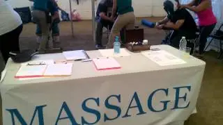 ladies Chair Massage Therapy Booth