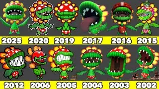 Эволюция игровой графики Petey Piranha в играх Nintendo (2002-2025)
