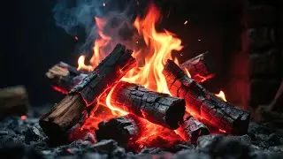 🔥 Cozy Fireplace Ambience ⏐ Crackling Fire Sounds ⏐ Cozy & Peaceful &ndash; 4K