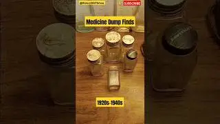 Medicine Jars Bottles Dump Finds 1920s - 1940s Vintage Glass #medicine #dumpdigging #oldbottles