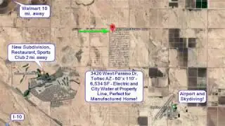Eloy AZ - Country Living 8 mi. from Casa Grande, Close to I-10, Utilities, Great Investment!