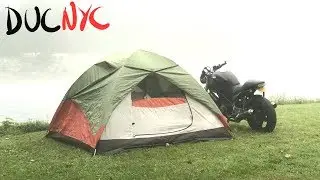 Moto Camping 3 Hours North of NYC  - Catskills, NY with a '06 Ducati Monster 620 v812