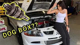 МОЙ EVO 8 ПОЛУЧАЕТ КОРОБКУ ПЕРЕДАЧ DOG BOX!