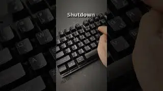 Shutdown shortcut code | #computer #typing #keyboard #asmr #tricks  #fasttypingkeyboard