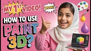 How to Use brushes in  Paint 3D | Complete Beginner Tutorial | My 1st Video
