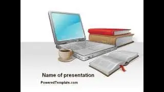E-Learning PowerPoint Template by PoweredTemplate.com