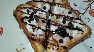 Viral chocolate milk toast😋&hearts;️|Ready in 5 mins|Tasty snacks🥰|#trendingvideo#milktoast#chocolate#viral
