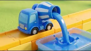 Learn Colors with Cement Mixer Truck 🚚 | 3D Kids Animation