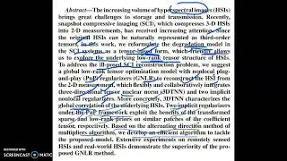 Global low-rank tensor optimization model with Nonlocal plug-and-play Regularizers - 1(Tamil)