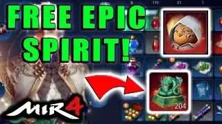 FREE EPIC SPIRIT!  MIR4 - How to Use the Epic Blue Dragon Statues!  Dampyo Crafting Guide!