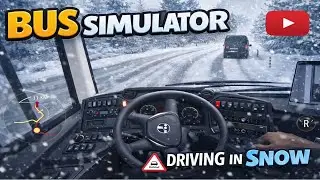 Driving a Bus in Heavy Snow | Bus Simulator Ultimate (Android Games)